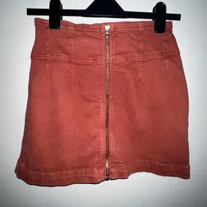 We The Free Rust Orange mini skirt with zipper, great for a night‎ out #miniskirt thumbnail 1