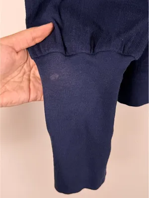 Apiece Apart Olimpio Puff Sleeve Sweatshirt Blue Cotton Women’s XL thumbnail 9