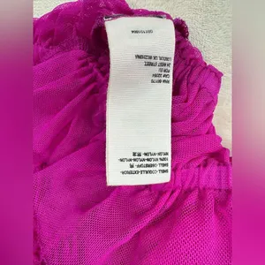 Free People Pink Ruffled Cap Sleeve Crop Blouse thumbnail 9