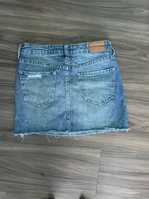 Denim Mini Skirt Blue Size 00 thumbnail 2