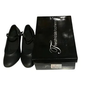 Theatricals Footwear T3100 Black Character Dance Shoes Mary Jane 7.0W 1.5" Heel thumbnail 7