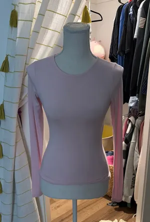 White fox pink long sleeve thumbnail 1