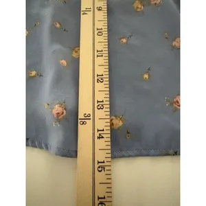 Forever 21 Y2K Babydoll Top Blue Foral Camisole Lace L Cottagecore Coquette Soft Dainty thumbnail 6