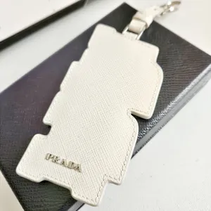 Prada Saffiano Leather Logo Trick Bag Charm thumbnail 3
