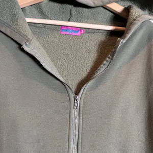 Edikted Nova Oversized Hoodie Full Zip Sweatshirt Womens XS/S Olive Green Lounge thumbnail 9