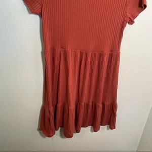 Lily Rose Women's Size Small T-Shirt‎ Dress Crewneck Short Sleeve Ribbed Tiered thumbnail 9