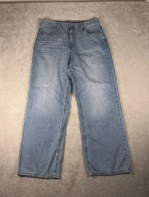 Lucky Brand High Rise Wide Leg Jeans Womens Blue‎ Med Wash Denim 12/31r thumbnail 1