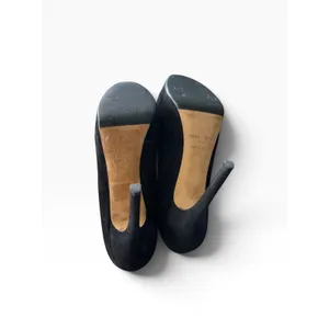 Jimmy Choo Platform Pumps 39.5 Black Suede Stiletto Heels Classic Luxury thumbnail 6