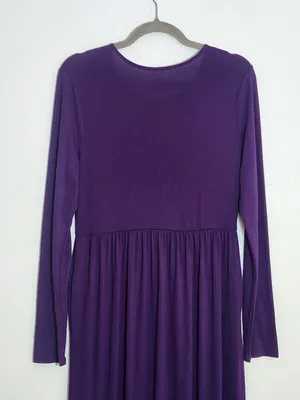 Zenana Outfitters Purple Maxi Dress Size Large thumbnail 5