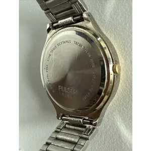 Vintage PULSAR V544-7A10 Two-Tone Quartz Analog Men's Watch Need Battery thumbnail 6