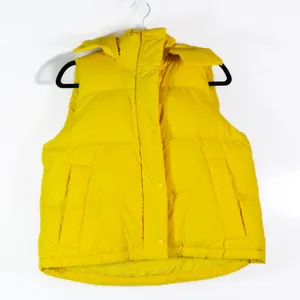 Lululemon Wunder Puff Cropped Goose Down Feather Quilt Vest Jacket Sonic Yellow thumbnail 1