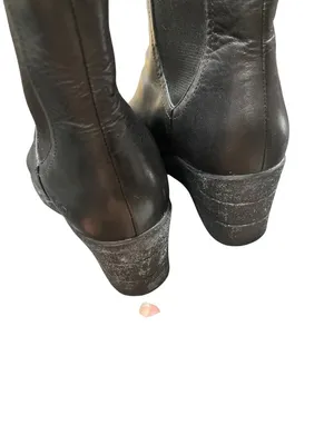 UGG Dupree wms black leather waterproof chelsea wedge ankle boots sz 8 SKU 10769 thumbnail 15