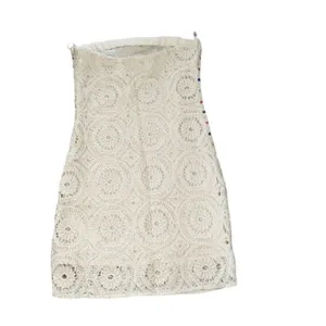 Zara Beige Crotchet Mini Dress(Size Small) thumbnail 4