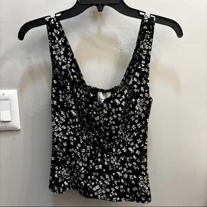 Reformation Francy Floral Crepe Top Size 0 thumbnail 2