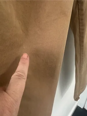Vintage Old Navy Y2K Tan Pleated Chino Trousers Size 8 Cropped Cotton thumbnail 3