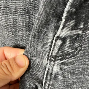 Mother The Looker Ankle Fray Skinny Jeans 24 X‎ 28” Stargazing Black Distressed thumbnail 4