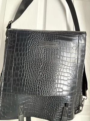 Claudia Canova moc croc-Embossed shoulder bag crossbody strap tote removal pouch thumbnail 3