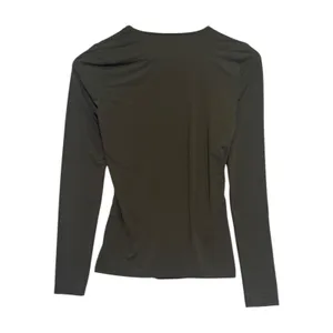 Wilfred Aritzia Top Womens Small Green Ruched Asymmetrical Fitted Modern Sexy thumbnail 2