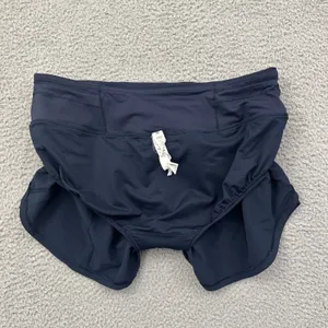 Lululemon Speed Up Shorts Mid Rise 3.5" Navy Blue Athletic Athleisure Women's 8 thumbnail 4