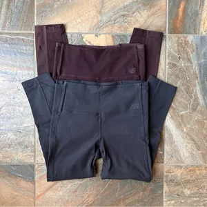 New Balance Dry Leggings Bundle Women's Size Medium Black and Maroon thumbnail 11