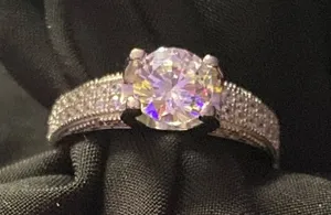 CZ Sterling Silver 925 Size 6 Ring thumbnail 1