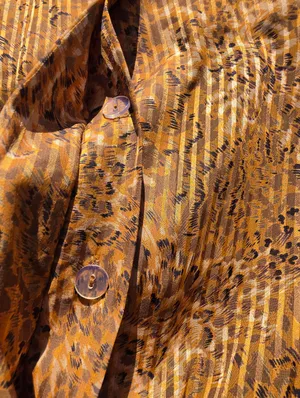 vintage 1980s Leslie Fay sheer animal-print midi dress 10 thumbnail 6