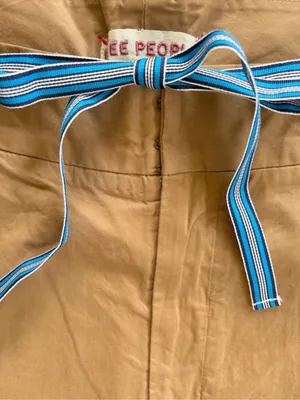 NWT Free People Wide Leg Buckle Back Pants Tobacco Brown Size 12 Retail $148.00 thumbnail 10