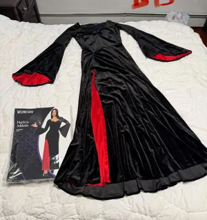 Spirit Halloween Womens Wednesday Morticia Addams costume S 4-6 thumbnail 1