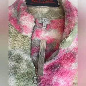NWT Women's Multicolor Cowl Neck Sweater A0485 Pink Size L thumbnail 3