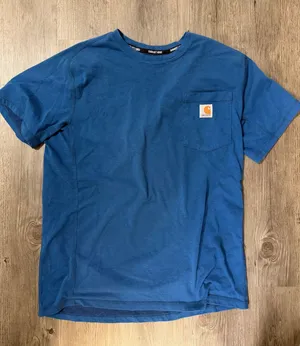 Carhartt blue pocket tee in size M thumbnail 1