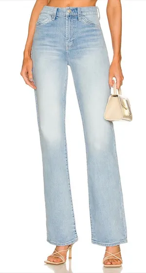 7 For All Mankind Easy Boot Jeans Light Blue Floral 7U405478 thumbnail 1