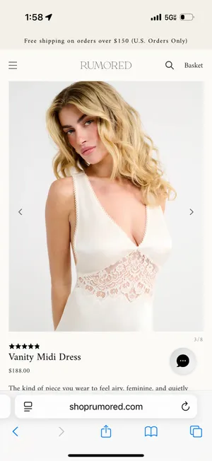 Rumored Bridal Slip Dress thumbnail 2