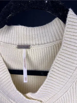 Free People Easy Street Vest in Cream XS thumbnail 5
