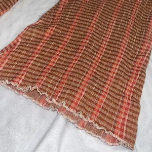 Sz S Small Free People Fine Line Slim Pant in Rust Combo Boho thumbnail 7