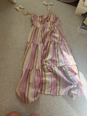 Striped Sundress Pink Size M thumbnail 2