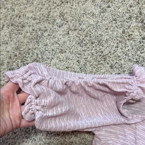 Free People Lavender Off-Shoulder Top‎ size small NWT boho cottagecore purple thumbnail 5