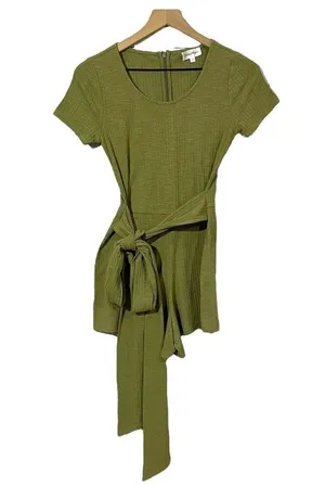 Privacy Please Madison Romper - Olive Green - XS thumbnail 1