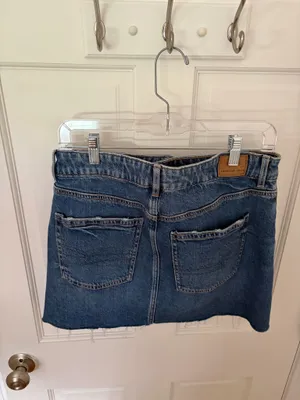 American Eagle High Rise Denim Mini Skirt thumbnail 2