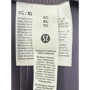 NWT Lululemon Brushed Softstreme Mid-Rise Flared Pant Grape Mist Size XL LW5HLPS thumbnail 3