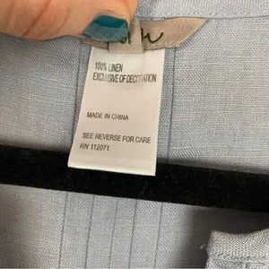 Jigsaw Kew 100% linen dress baby powder blue coastal grandma beach vacation sz 6 thumbnail 5