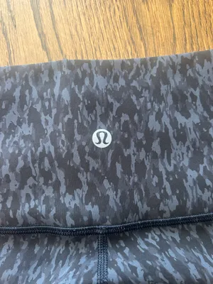 Lululemon Wunder Train High Rise Tight With Pockets 28” In Charcoal Multi thumbnail 4