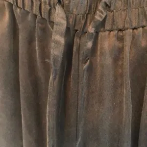 Paige Faded Black Drawstring Silk Joggers thumbnail 3