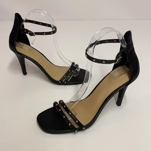 A New Day‎ Studded Square Toe High Heel Strappy 8 A9 thumbnail 2