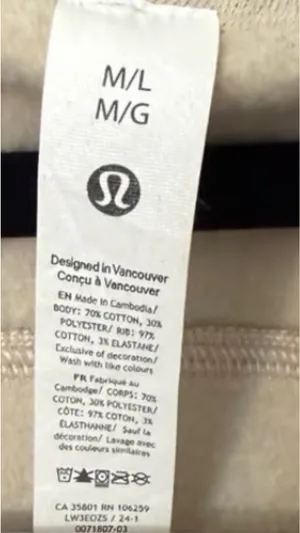 Lululemon Scuba Half-Zip Oversized Funnel Neck M/L thumbnail 4