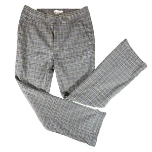 Anthropologie Plaid Trousers Pants Plaid Boot Cut Womens Medium Preppy Career thumbnail 12