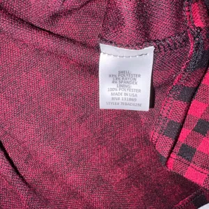 Honey & Sparkle Red Black Buffalo Plaid Drop Waist Pleated Dress M thumbnail 4