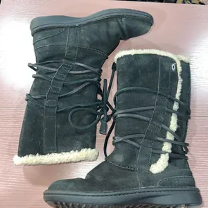 Ugg Boots Catalina Laced Black Nubuck Leather thumbnail 1