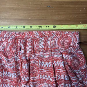 Free People Women's Linen Blend Orange Printed‎ Ankle Boho Summer Pants Size 6 thumbnail 7