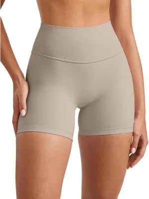 Amazon INGIA Tan Seamless Biker Shorts thumbnail 1
