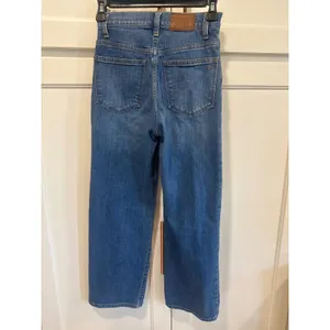 Madewell Womens Button slim Wide Leg crop size 23 Denim Jeans Medium Wash casual thumbnail 6